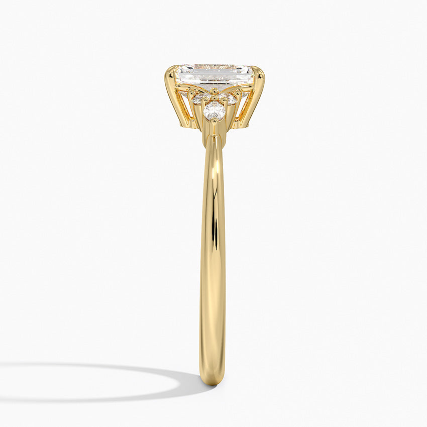Nadia Diamond Ring Yellow Gold 18k Emerald Engagement Ring