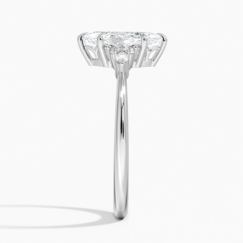 Nadia Diamond Ring Platinum Marquise Engagement Ring