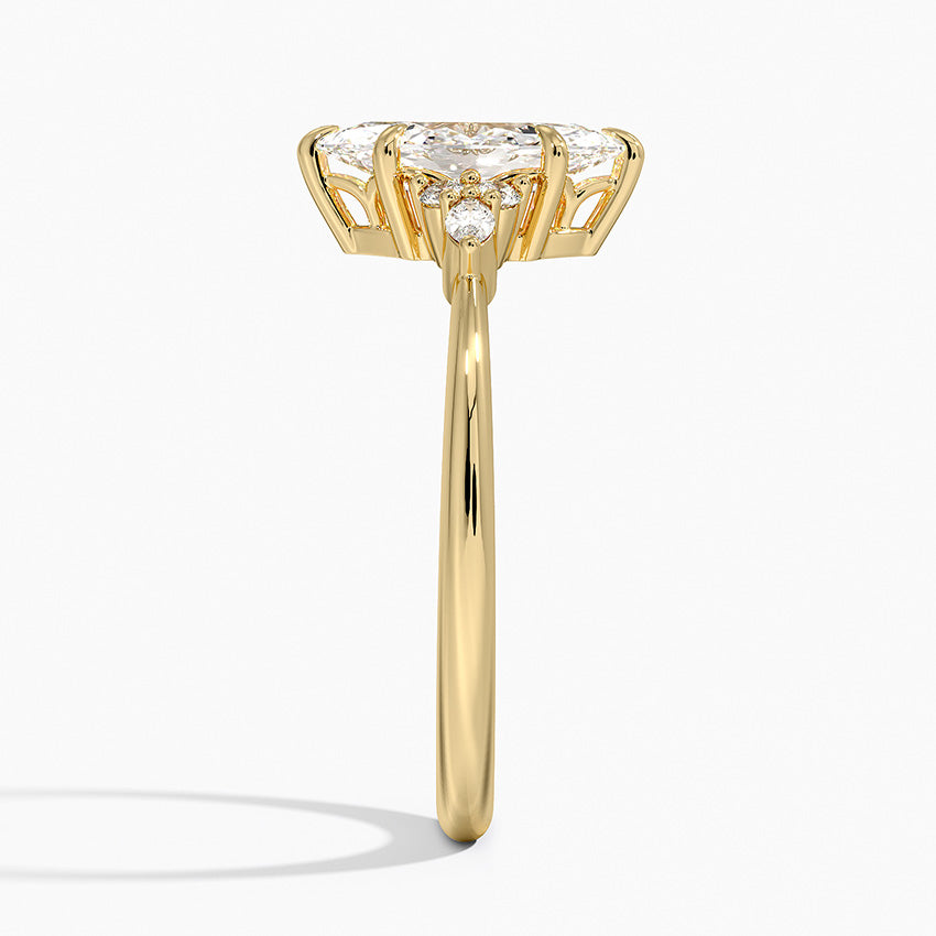 Nadia Diamond Ring Yellow Gold 18k Marquise Engagement Ring