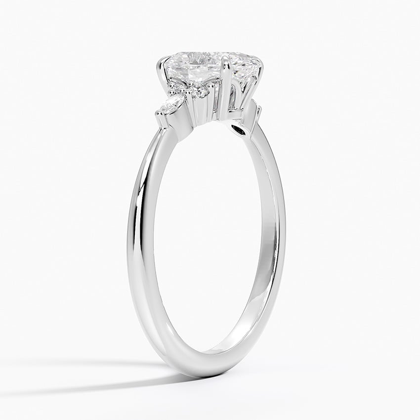 Nadia Diamond Ring Platinum Oval Engagement Ring