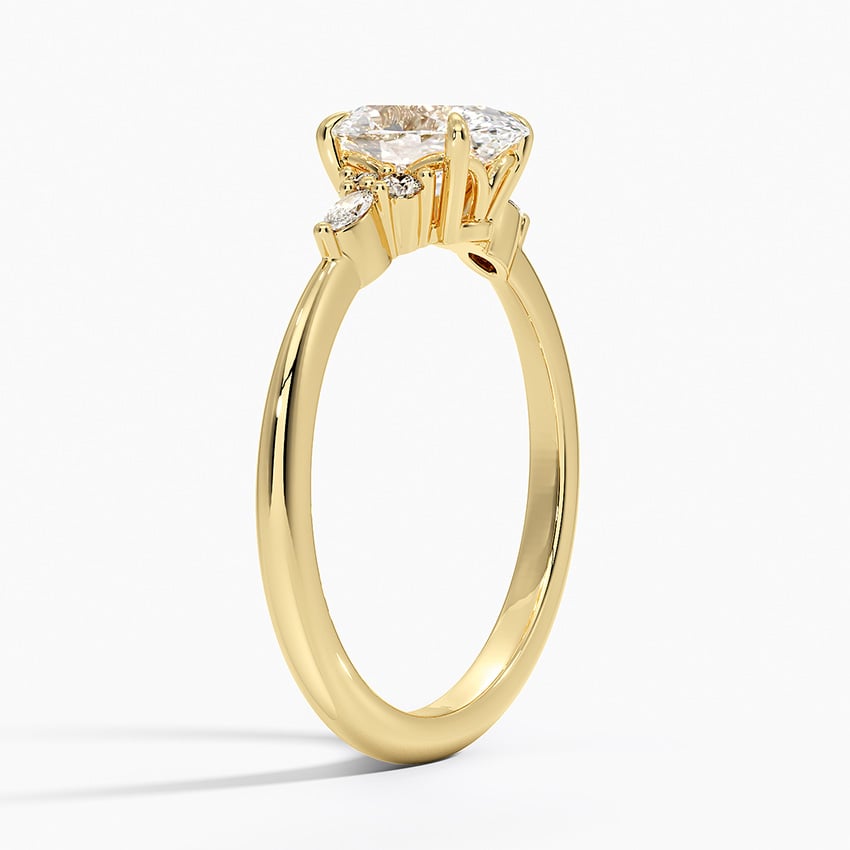 Nadia Diamond Ring Yellow Gold 18k Oval Engagement Ring