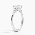 Nadia Diamond Ring Platinum Princess Engagement Ring