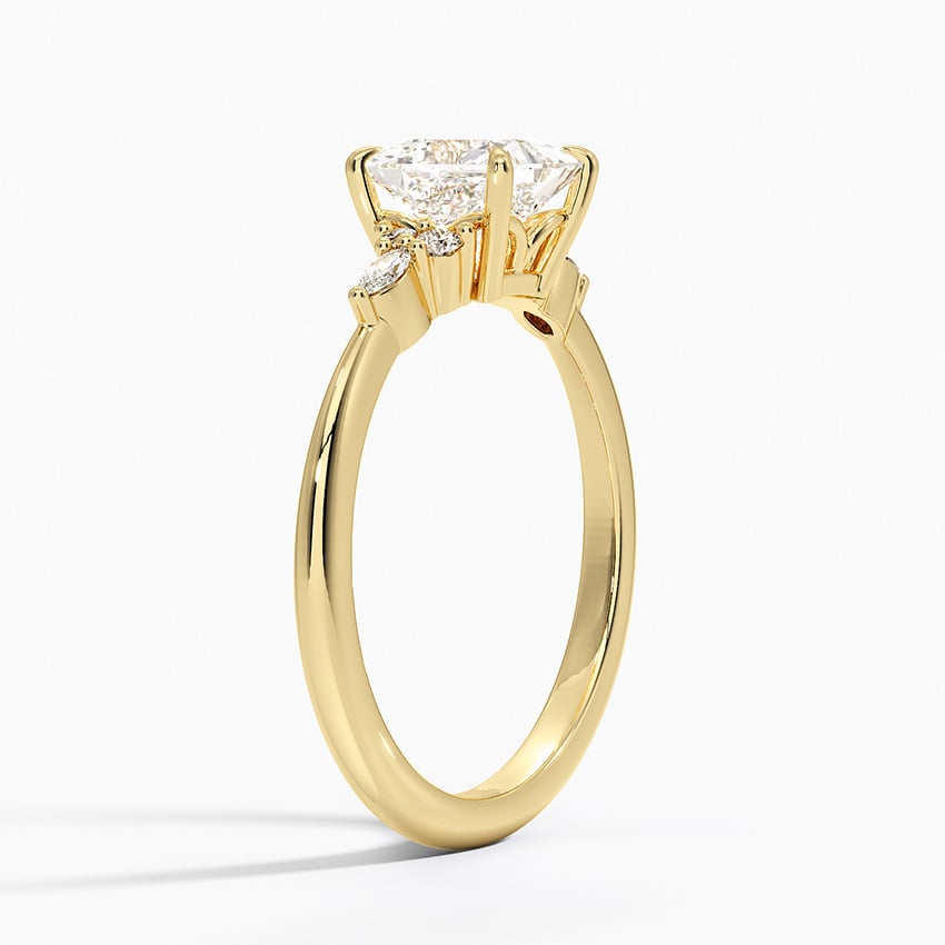 Nadia Diamond Ring Yellow Gold 18k Princess Engagement Ring