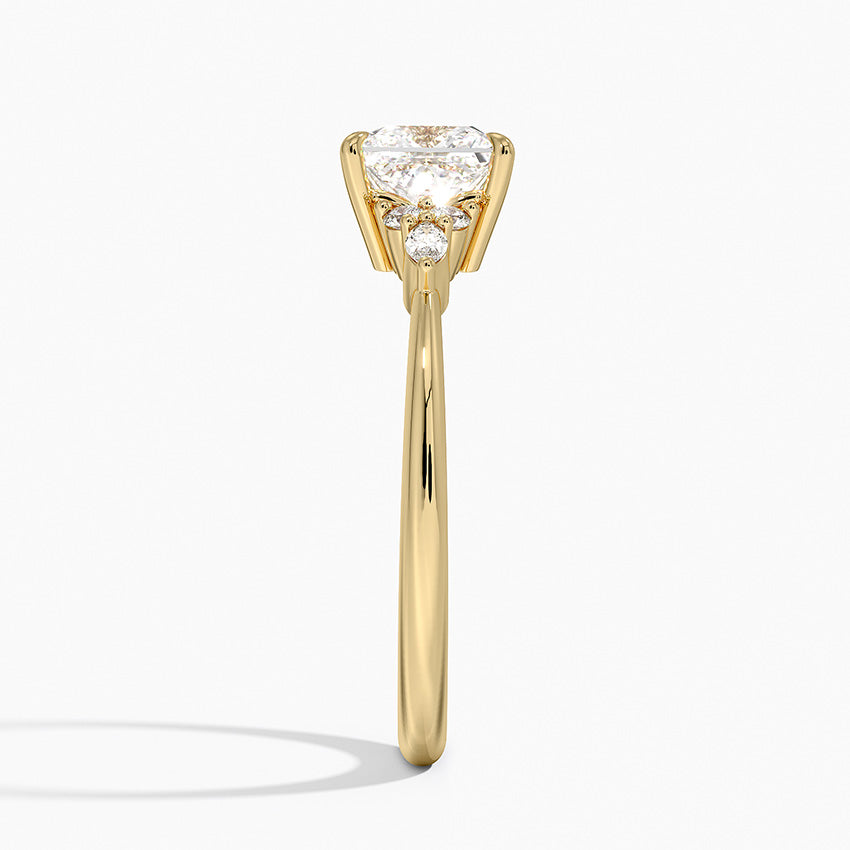 Nadia Diamond Ring Yellow Gold 18k Princess Engagement Ring