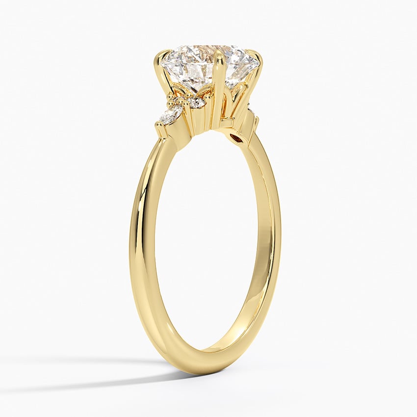 Nadia Diamond Ring Yellow Gold 18k Round Engagement Ring
