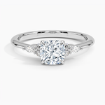 Nadia Diamond Ring Platinum Cushion Engagement Ring