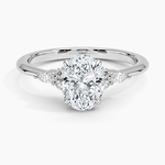 Nadia Diamond Ring Platinum Oval Engagement Ring