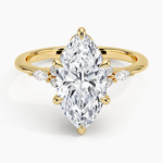 Nadia Diamond Ring Yellow Gold 18k Marquise Engagement Ring