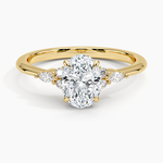 Nadia Diamond Ring Yellow Gold 18k Oval Engagement Ring