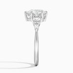 Nadia Three Stone Diamond Ring Platinum Pear Engagement Ring