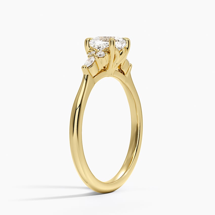 Nadia Perfect Fit Diamond Ring Yellow Gold 18k Cushion Engagement Ring