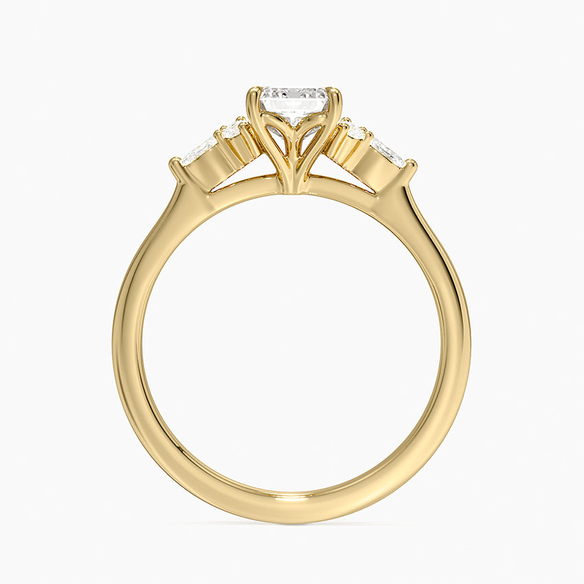 Nadia Perfect Fit Diamond Ring Yellow Gold 18k Emerald Engagement Ring
