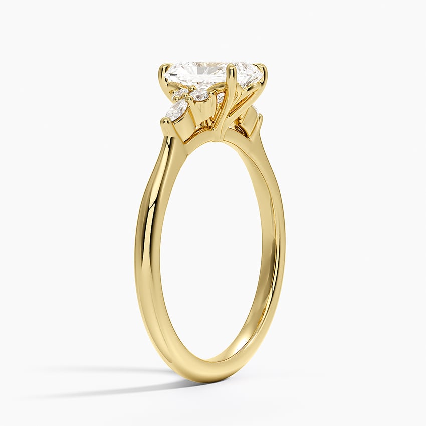 Nadia Perfect Fit Diamond Ring Yellow Gold 18k Radiant Engagement Ring