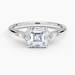 Nadia Perfect Fit Diamond Ring Platinum Asscher Engagement Ring