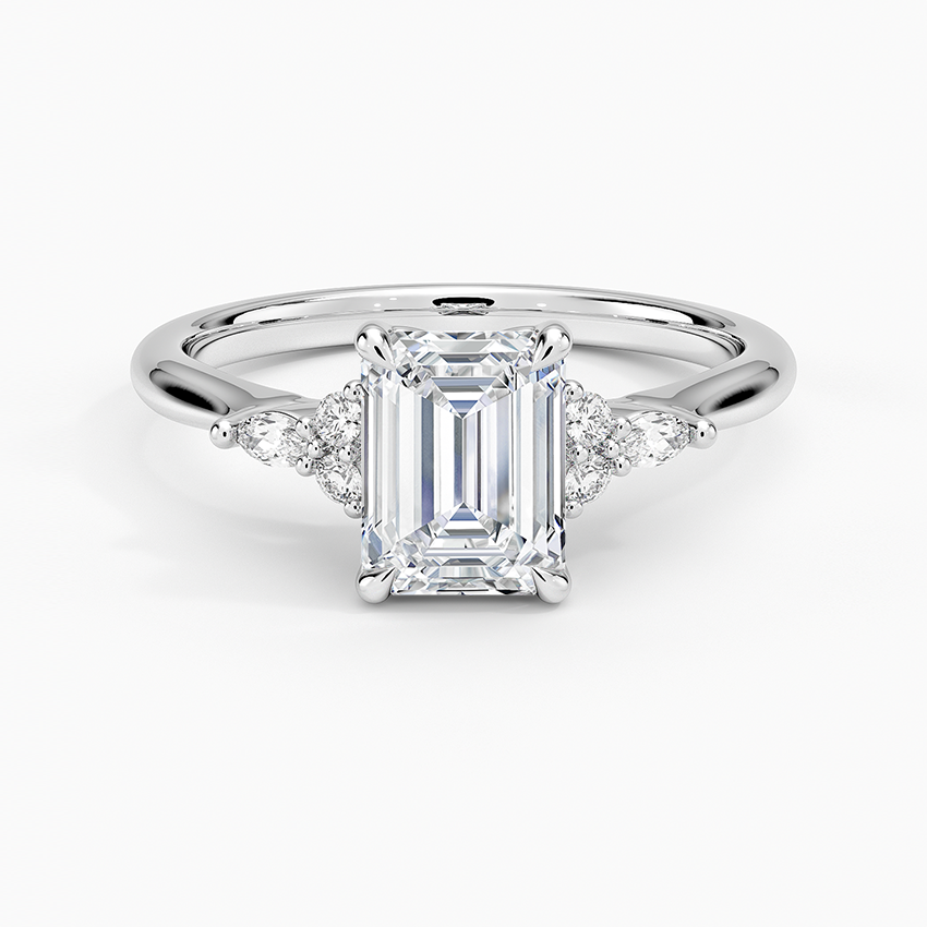 Nadia Perfect Fit Diamond Ring Platinum Emerald Engagement Ring