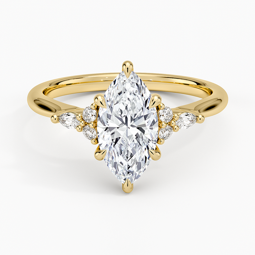 Nadia Perfect Fit Diamond Ring Yellow Gold 18k Marquise Engagement Ring