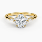 Nadia Perfect Fit Diamond Ring Yellow Gold 18k Oval Engagement Ring