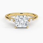 Nadia Perfect Fit Diamond Ring Yellow Gold 18k Princess Engagement Ring