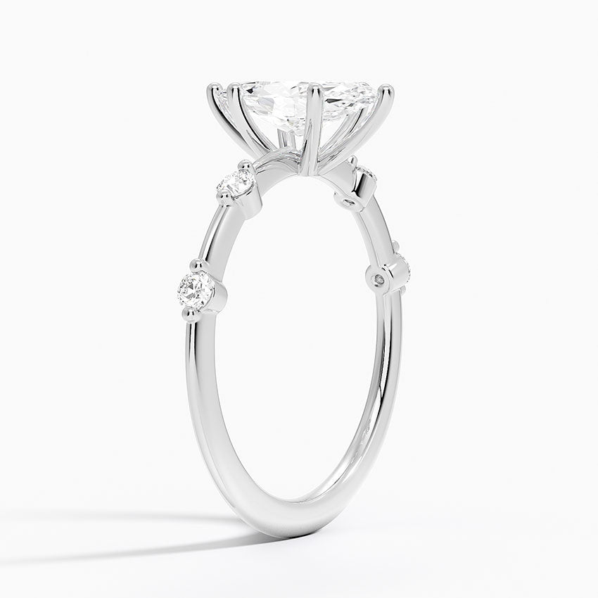 Aimee 1.4mm Diamond Ring Platinum Marquise Engagement Ring
