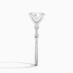 Aimee 1.4mm Diamond Ring Platinum Oval Engagement Ring