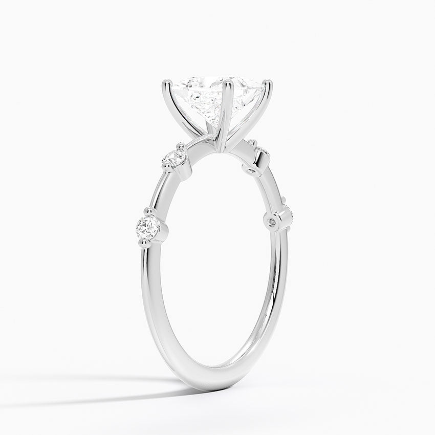Aimee 1.4mm Diamond Ring Platinum Princess Engagement Ring