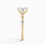 Aimee 1.4mm Diamond Ring Yellow Gold 18k Radiant Engagement Ring