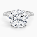 Aimee 1.4mm Diamond Ring Platinum Round Engagement Ring
