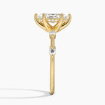 Aimee Hidden Halo Diamond Ring Yellow Gold 18k Marquise Engagement Ring