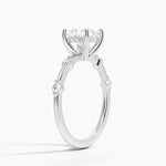 Aimee Hidden Halo Diamond Ring Platinum Princess Engagement Ring