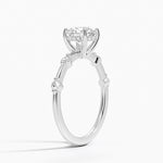 Aimee Hidden Halo Diamond Ring Platinum Round Engagement Ring