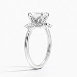 Luxe Fiore Diamond Ring Platinum Radiant Engagement Ring