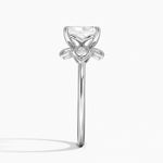 Luxe Fiore Diamond Ring Platinum Radiant Engagement Ring