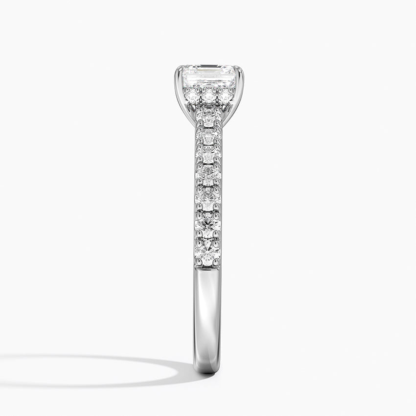 Grand Lissome Diamond Ring Platinum Asscher Engagement Ring