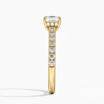 Grand Lissome Diamond Ring Yellow Gold 18k Asscher Engagement Ring