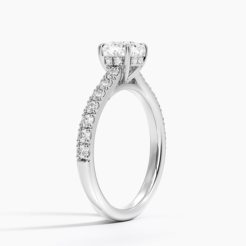 Grand Lissome Diamond Ring Platinum Cushion Engagement Ring