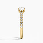 Grand Lissome Diamond Ring Yellow Gold 18k Cushion Engagement Ring