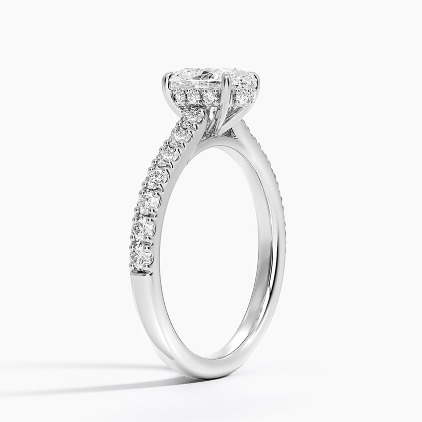 Grand Lissome Diamond Ring Platinum Oval Engagement Ring