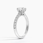 Grand Lissome Diamond Ring Platinum Round Engagement Ring