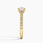 Grand Lissome Diamond Ring Yellow Gold 18k Round Engagement Ring