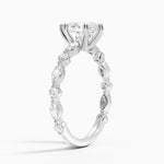 Versailles Three-Quarter Coverage Diamond Ring (1/2 ct. tw.) Platinum Pear Engagement Ring