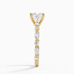 Versailles Three-Quarter Coverage Diamond Ring (1/2 ct. tw.) Yellow Gold 18k Princess Engagement Ring