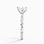 Versailles Three-Quarter Coverage Diamond Ring (1/2 ct. tw.) Platinum Radiant Engagement Ring