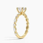 Versailles Three-Quarter Coverage Diamond Ring (1/2 ct. tw.) Yellow Gold 18k Round Engagement Ring