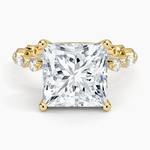 Versailles Three-Quarter Coverage Diamond Ring (1/2 ct. tw.) Yellow Gold 18k Princess Engagement Ring