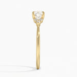 Melody Diamond Ring Yellow Gold 18k Cushion Engagement Ring