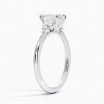 Melody Diamond Ring Platinum Emerald Engagement Ring