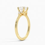 Melody Diamond Ring Yellow Gold 18k Princess Engagement Ring