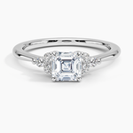 Melody Diamond Ring Platinum Asscher Engagement Ring
