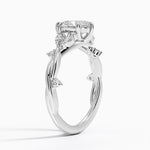 Azalea Twist Diamond Ring Platinum Pear Engagement Ring