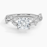 Azalea Twist Diamond Ring Platinum Princess Engagement Ring